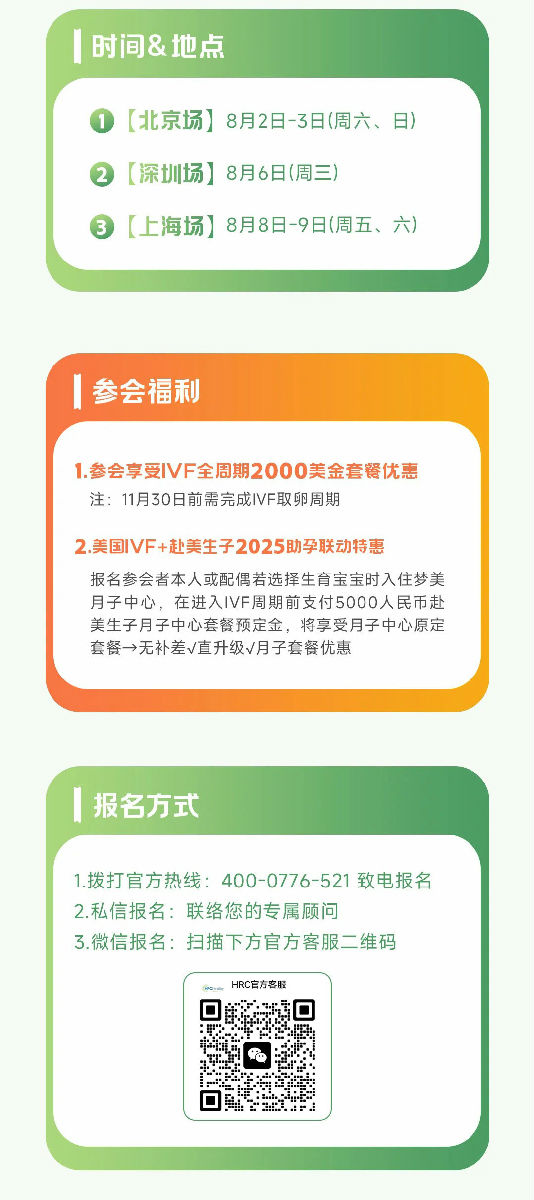 8月美国试管婴儿答疑会