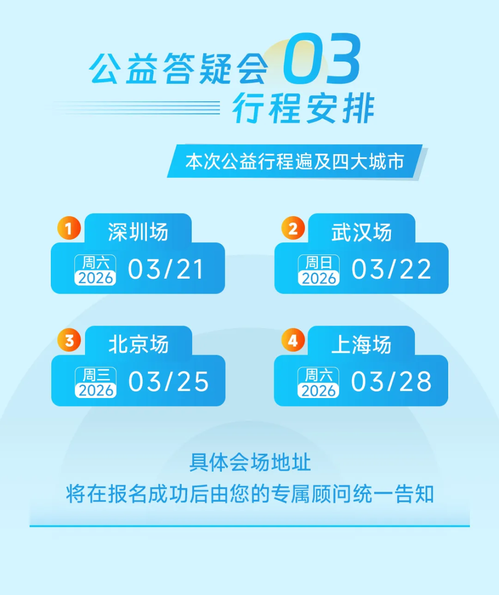 公益答疑会安排