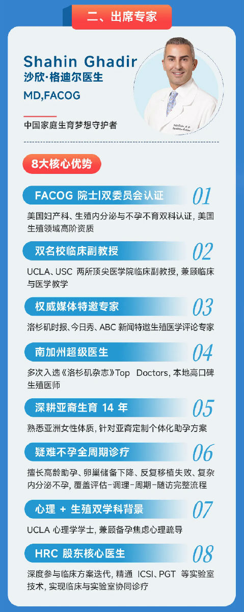 美国试管专家简介